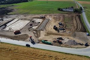 Luftbild Erdarbeiten